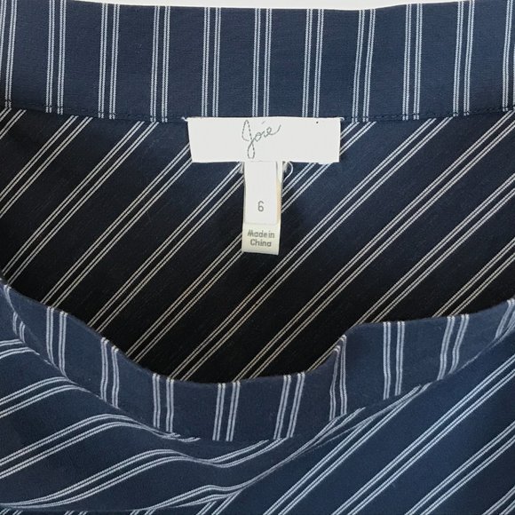 Womens Size 6 Nordstrom Revolve Joie Yenene Asymmetric Striped Ruffle Hem Skirt - Picture 6 of 6